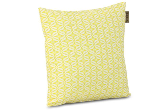 Stoff Mura sierkussen 45 x 45 cm – Geel