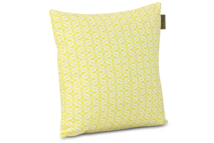 Stoff Mura sierkussen 45 x 45 cm - Geel