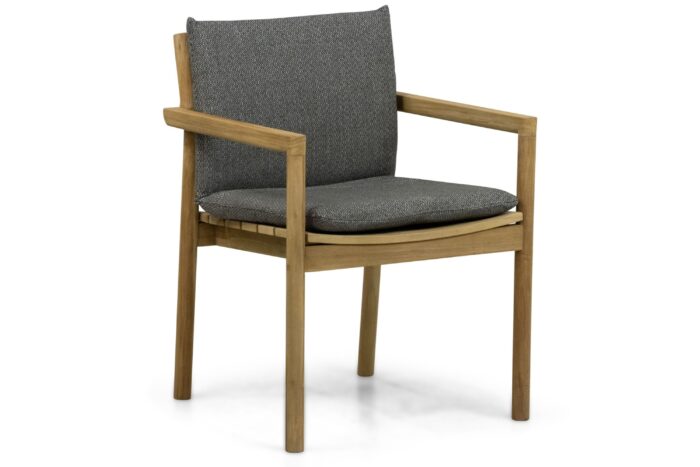 Santika Furniture Suka dining tuinstoel – Old teak greywash