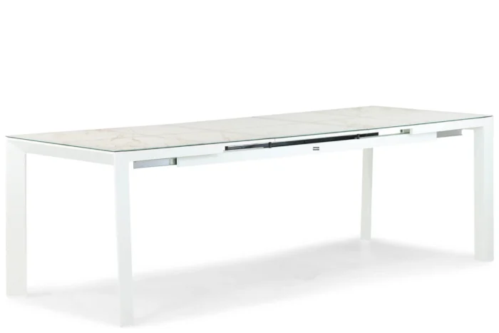 Lifestyle Garden Furniture Alicante dining tuintafel uitschuifbaar 180/240 x 90 cm - Wit
