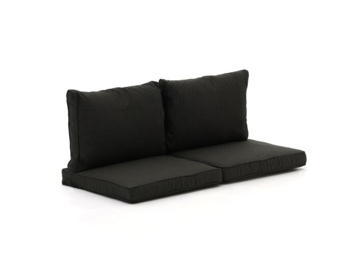 Madison loungekussenset luxe zit ca. 60x60cm rug ca. 60x40cm 4-delig Laagste prijsgarantie! – Zwart