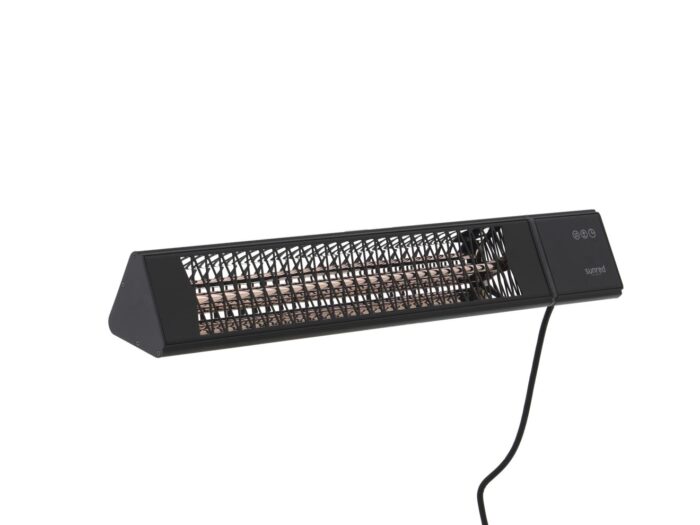 Sunred Dark Smart muur terrasverwarmer triangel 2500 Watt Laagste prijsgarantie! – Zwart