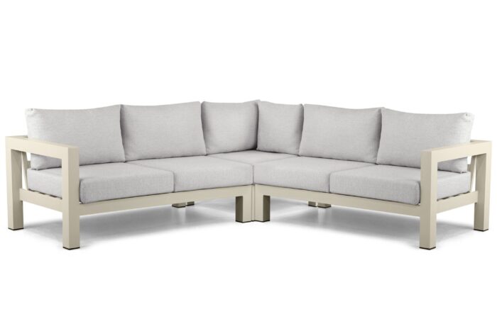 Lifestyle Garden Furniture Luca hoek loungeset 3-delig – Taupe-naturel-bruin