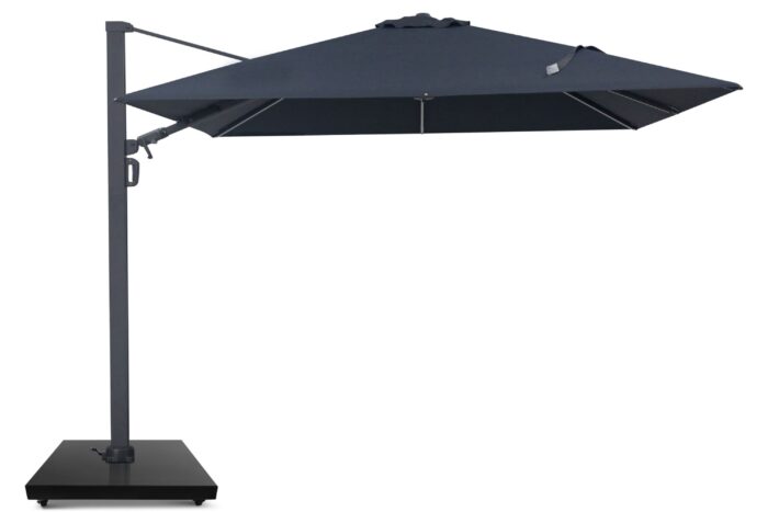Camello Luna LED zweefparasol 3x3m S2 Excellent (excl. voet) – Grijs-antraciet