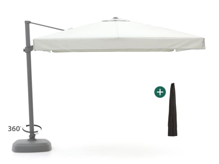 Shadowline Miami zweefparasol 300x300cm Laagste prijsgarantie! – Wit