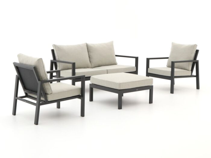 Manifesto Furniture Manifesto Alzano stoel-bank loungeset 4-delig Laagste prijsgarantie! – Grijs