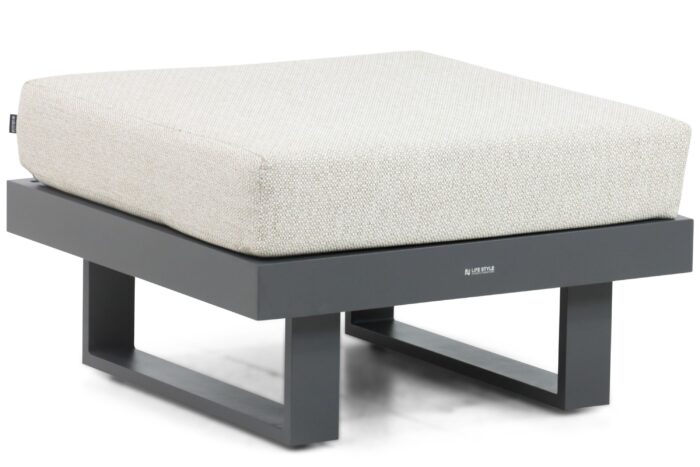Lifestyle Garden Furniture Lorenzo lounge voetenbank – Grijs-antraciet