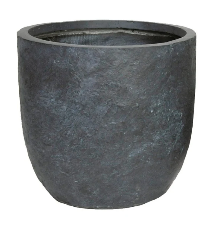 Mcollections Bloempot Arizona egg pot graphite d25h25 Fiberclay clayfibre - grijs