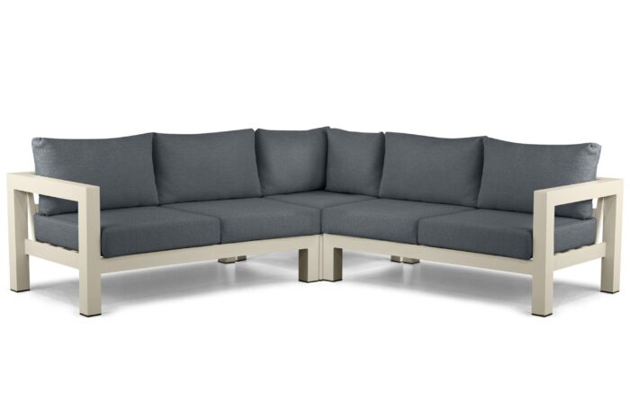 Lifestyle Garden Furniture Luca hoek loungeset 3-delig – Taupe-naturel-bruin