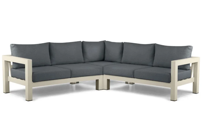 Lifestyle Garden Furniture Luca hoek loungeset 3-delig - Taupe-naturel-bruin