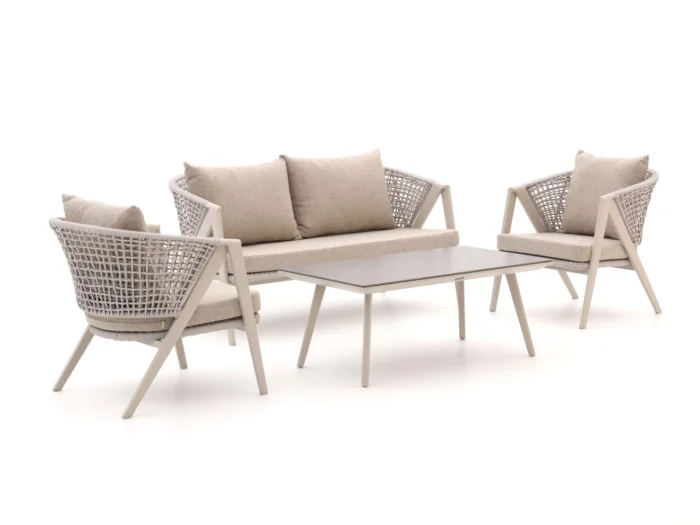 Manifesto Furniture Valsecca stoel-bankset 4-delig - Taupe