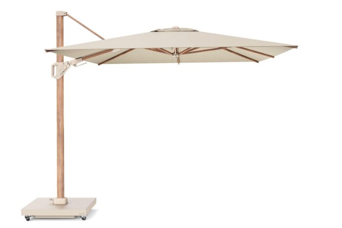 Platinum Challenger zweefparasol T2 premium 3.5×2.6m (excl. voet) champagne – Taupe-naturel-bruin