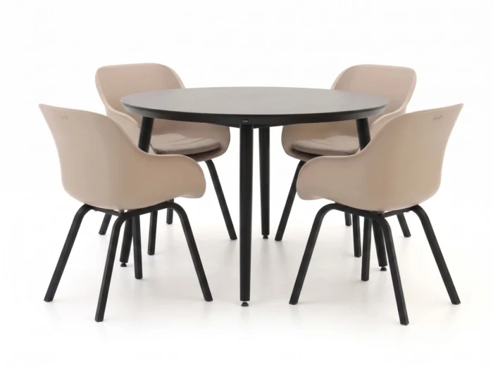 Hartman tuinmeubelen Le Soleil Element/Sophie Studio ø128cm dining tuinset 5-delig