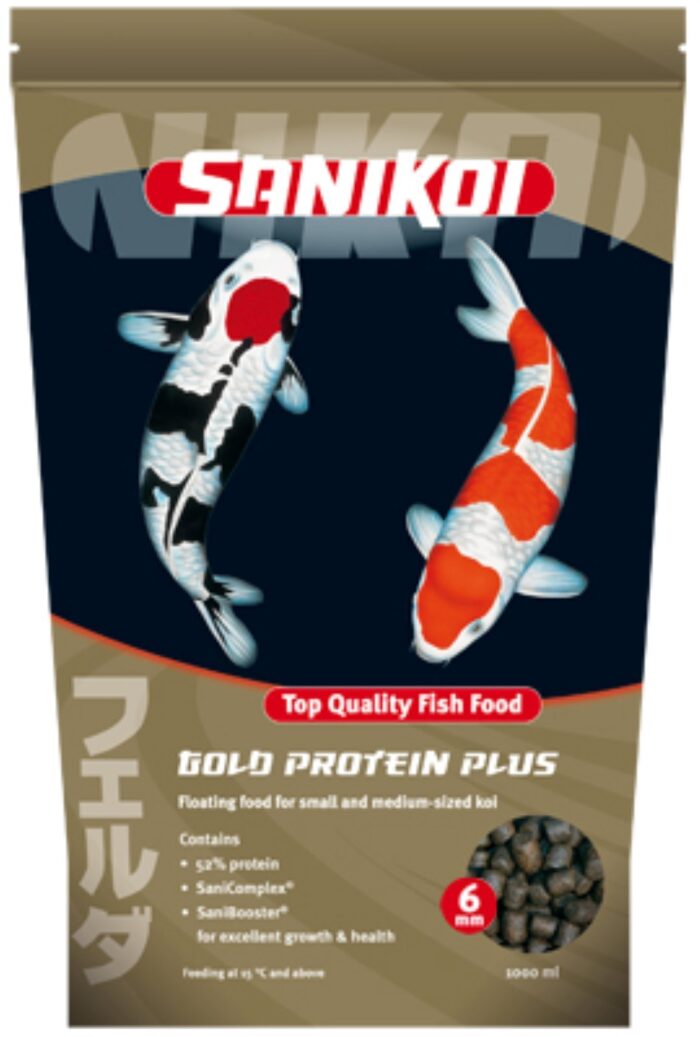 Velda Sanikoi Gold Protein Plus 6 mm 3 liter visvoer – geel