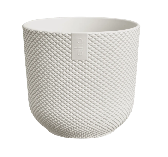 Elho Jazz rond mini 9 cm zijdewit bloempot – wit