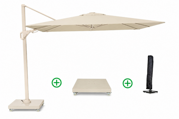 Platinum Nexus T² premium 300×300 (incl. voet + hoes) Sand – Taupe-naturel-bruin