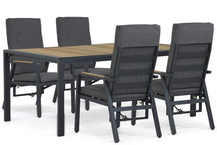 Lifestyle Garden Furniture Marseille/Valence 180 cm dining tuinset 5-delig – Grijs-antraciet