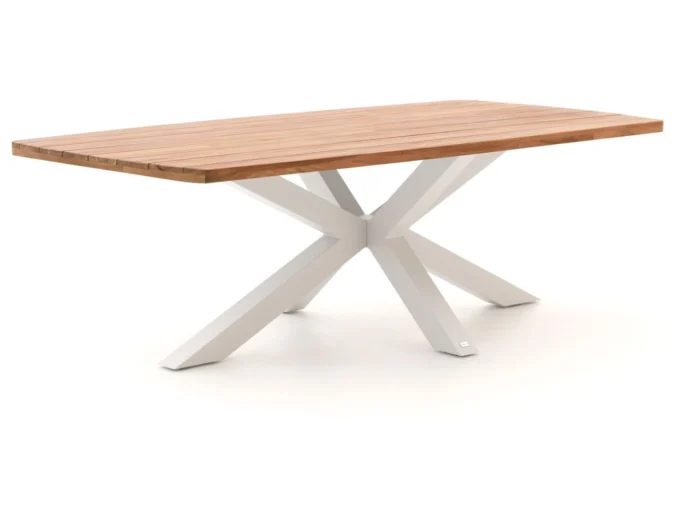 Bellagio tuinmeubelen Induno Deens Ovaal dining tuintafel 240x120cm - Wit
