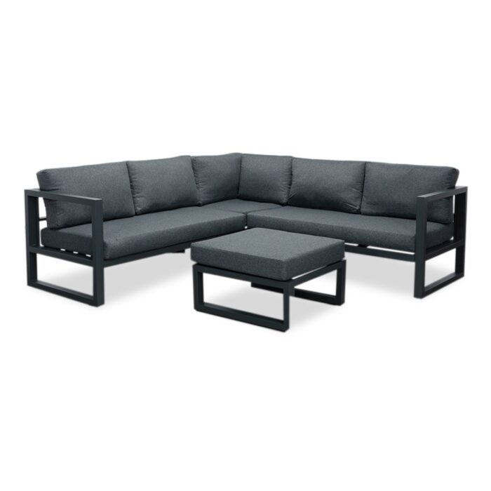 LUX outdoor living Cordoba hoek loungeset 4 personen | aluminium | Antraciet | 4-delig 228x228cm