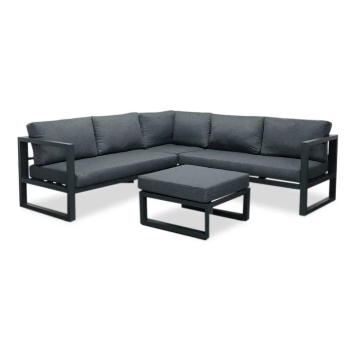LUX outdoor living Cordoba hoek loungeset 4 personen | aluminium | Antraciet | 4-delig 228x228cm