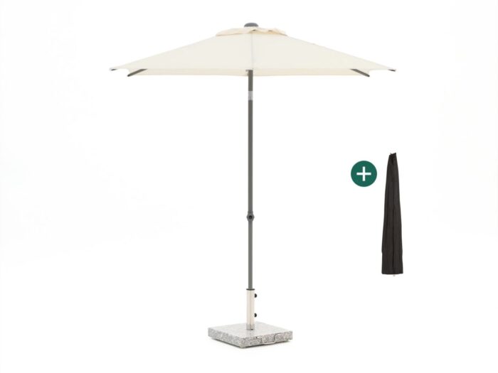 Shadowline Push-up parasol 210x150cm Laagste prijsgarantie! – Wit