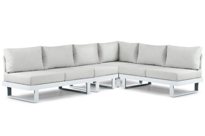 Lifestyle Garden Furniture Lorenzo hoek loungeset 4-delig – Wit