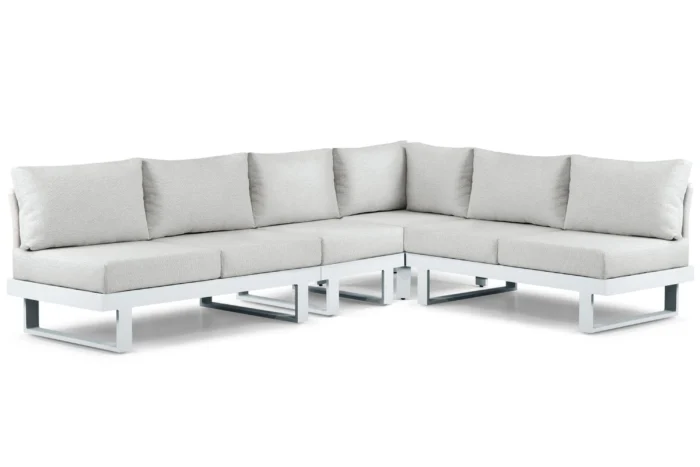 Lifestyle Garden Furniture Lorenzo hoek loungeset 4-delig - Wit