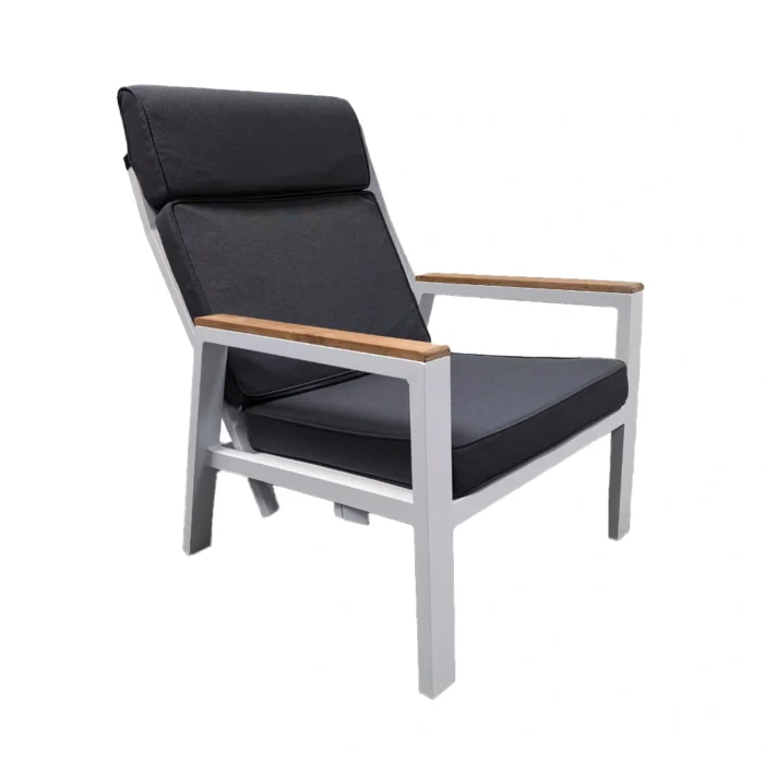 Trestino Stefano Relax Tuinstoel Verstelbaar Teak/Wit