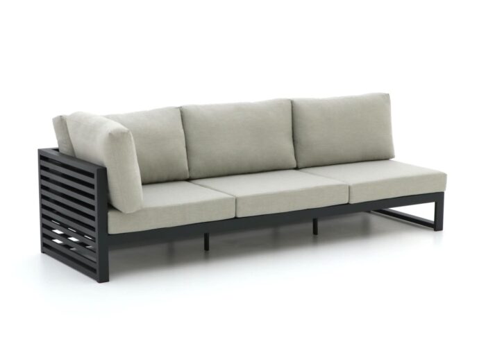 Bellagio tuinmeubelen Bellagio Cadora lounge tuinbank 3-zits rechterarm 246cm Laagste prijsgarantie! – Grijs