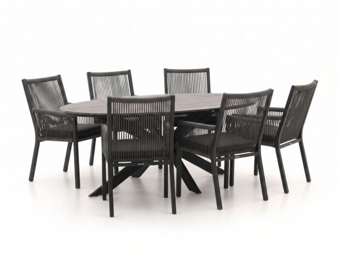 Manifesto Furniture Rivola/Fidenza ovaal 220cm dining tuinset 7-delig