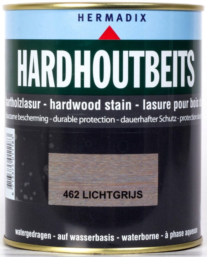 Hermadix Hardhoutbeits 462 licht grijs 750 ml