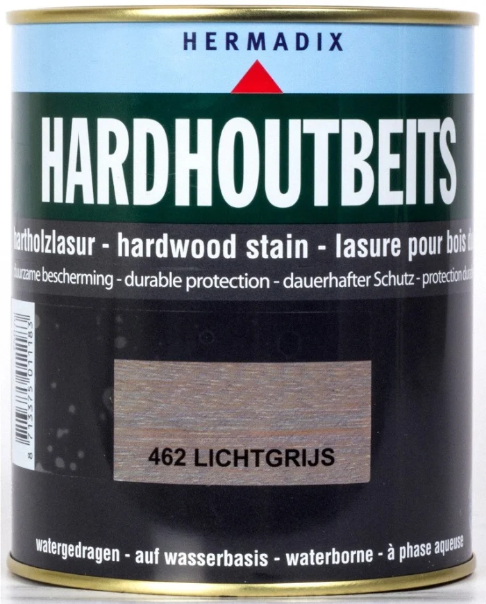 Hermadix Hardhoutbeits 462 licht grijs 750 ml