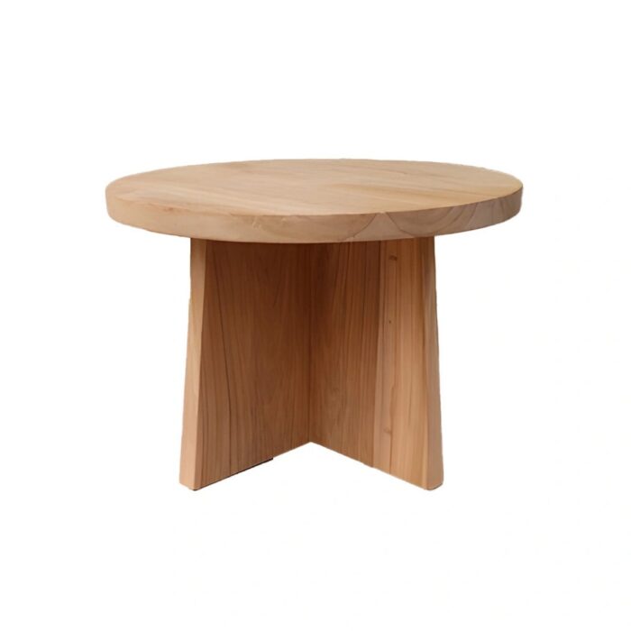 Buitengewoon de boet Capivara Teak Salontafel dia70,5 cm – bruin