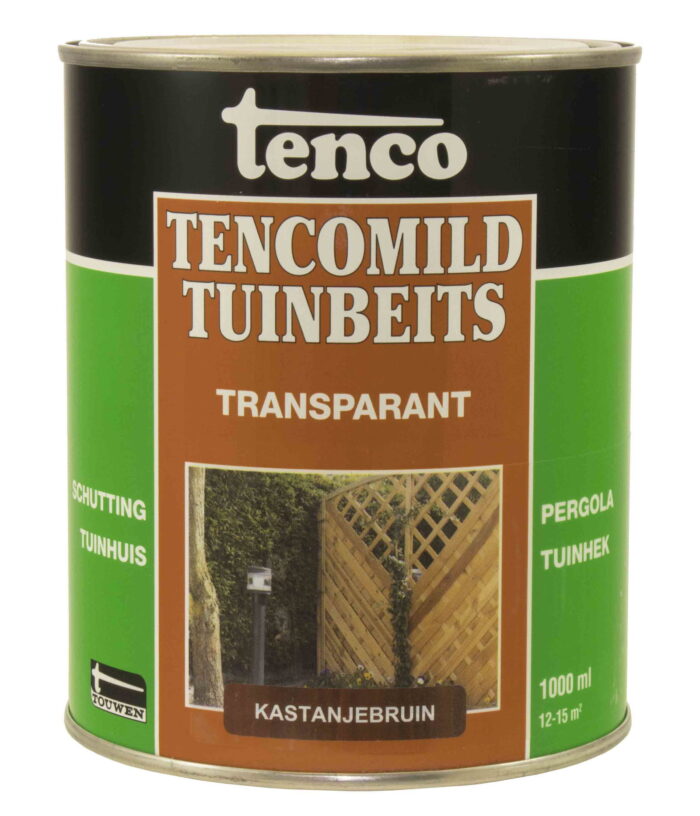 Tenco Transparant kastanjebruin 1l tencomild verf/beits – bruin