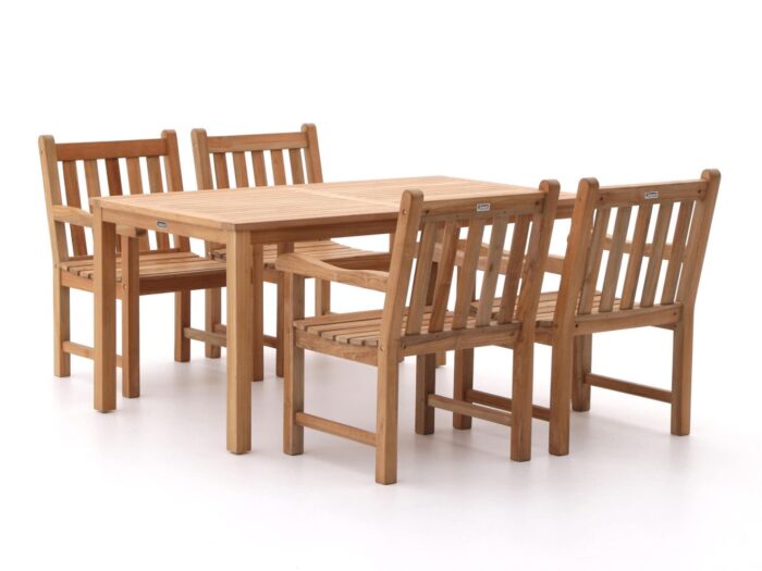 Sunyard Furniture Sunyard Wales/Liverpool 160cm dining tuinset 5-delig Laagste prijsgarantie! – Bruin