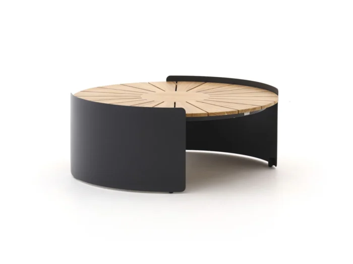 Bellagio tuinmeubelen Porcari lounge tuintafel ø90cm (h:35cm) - Bruin