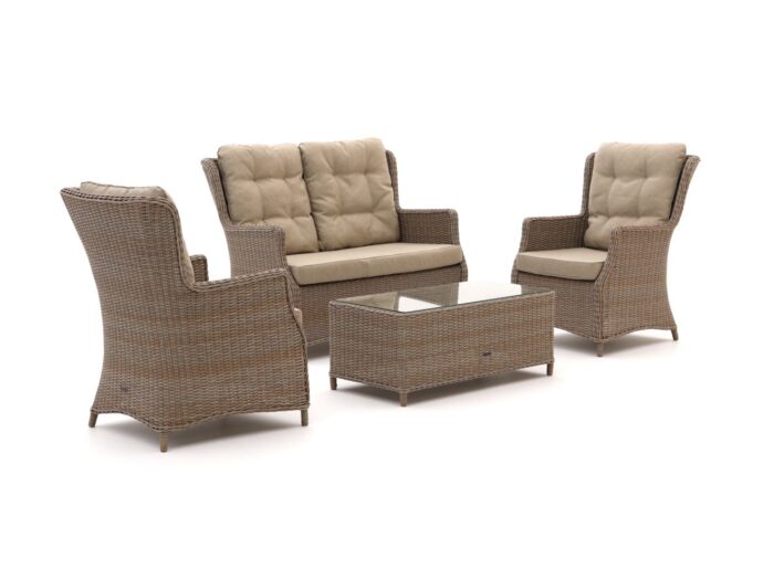 Intenso Furniture Milano stoel-bank loungeset 4-zits 4-delig – Taupe