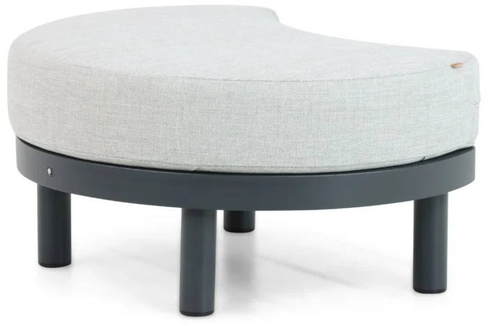 Santika Furniture Nanda lounge voetenbank - Grijs-antraciet