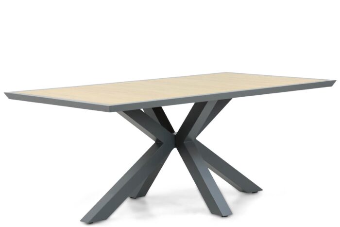 Lifestyle Garden Furniture Palermo dining tuintafel 181 x 100 cm – Grijs-antraciet