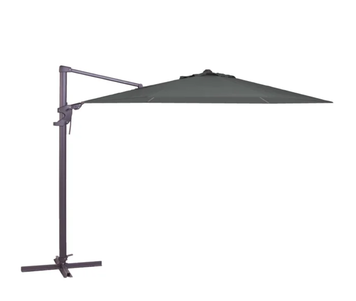 Madison Zweefparasol Monaco flex Zijwaarts Kantelbaar 330 cm Polyester grey zonwering - grijs