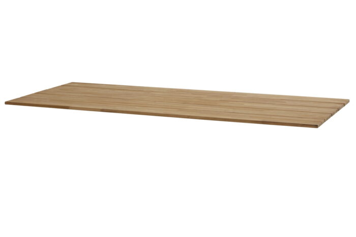 4so Minerva Tafelframe Antracite Met Tafelblad Teak 280 x 95 cm – grijs