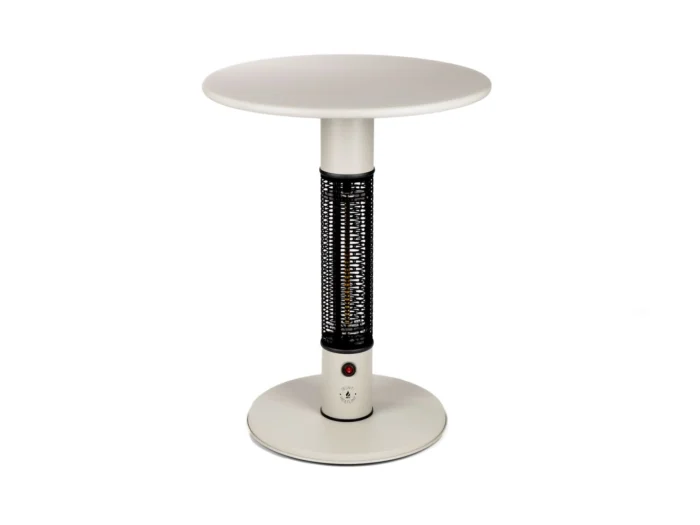 Monti HeatLine + 15% kassakorting | Pulse tafel met terrasverwarmer 1500W ø60cm (h: 75cm) - Taupe