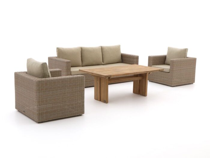 Intenso Furniture Intenso Carpino/ROUGH-L dining loungeset 4-delig Laagste prijsgarantie! – Bruin