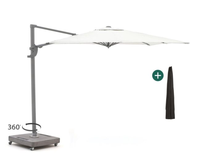 Shadowline Francisco zweefparasol 260x260cm Laagste prijsgarantie! – Grijs