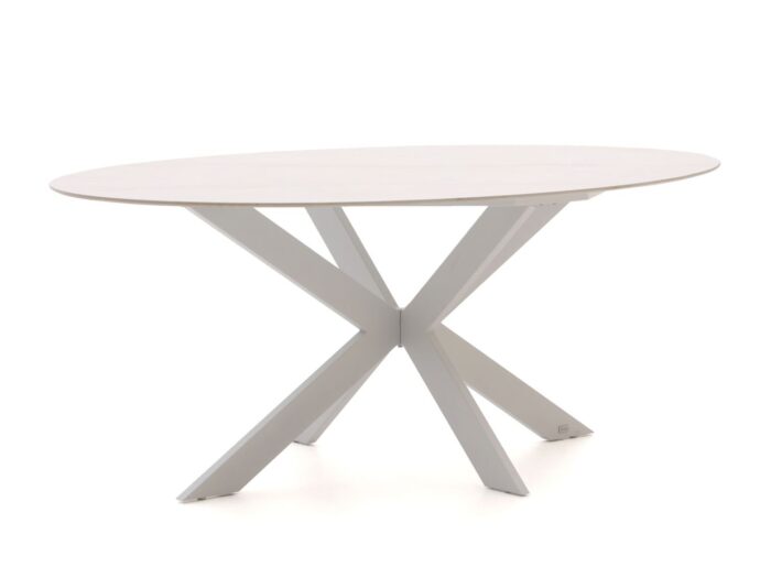 Bellagio tuinmeubelen Furato ellips dining tuintafel 200x110cm – Wit