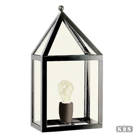 Ks verlichting Laren muurlamp zwart