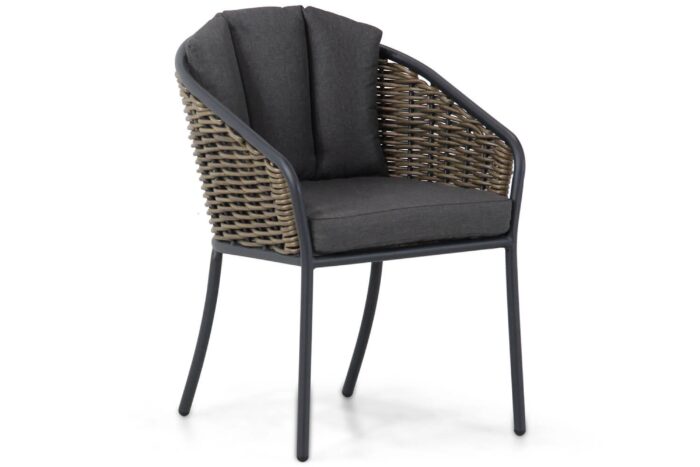 Santika Furniture Tika dining tuinstoel – Taupe-naturel-bruin