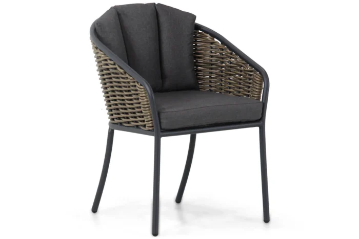 Santika Furniture Tika dining tuinstoel - Taupe-naturel-bruin