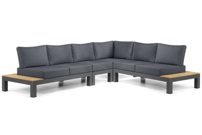 Lifestyle Garden Furniture Vittoria hoek loungeset 4-delig – Grijs-antraciet