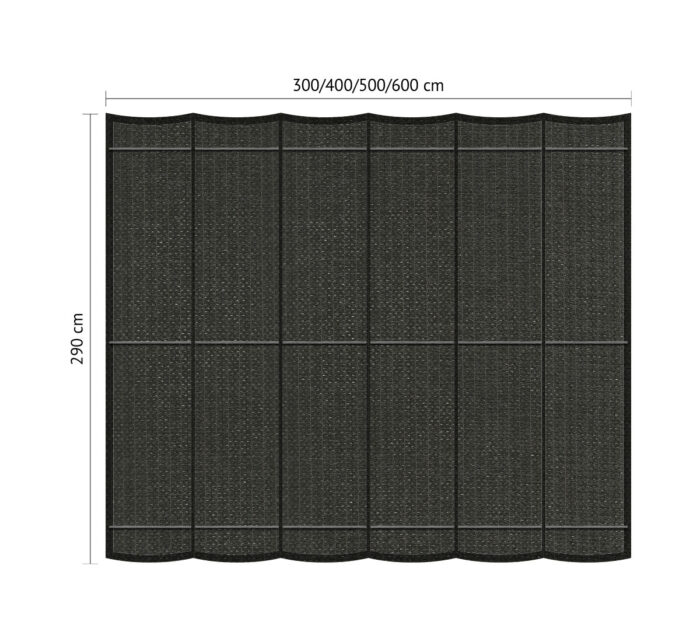 Shadow comfort Harmonicadoek B 2,90 x L 5,00 m Deep Grey – grijs